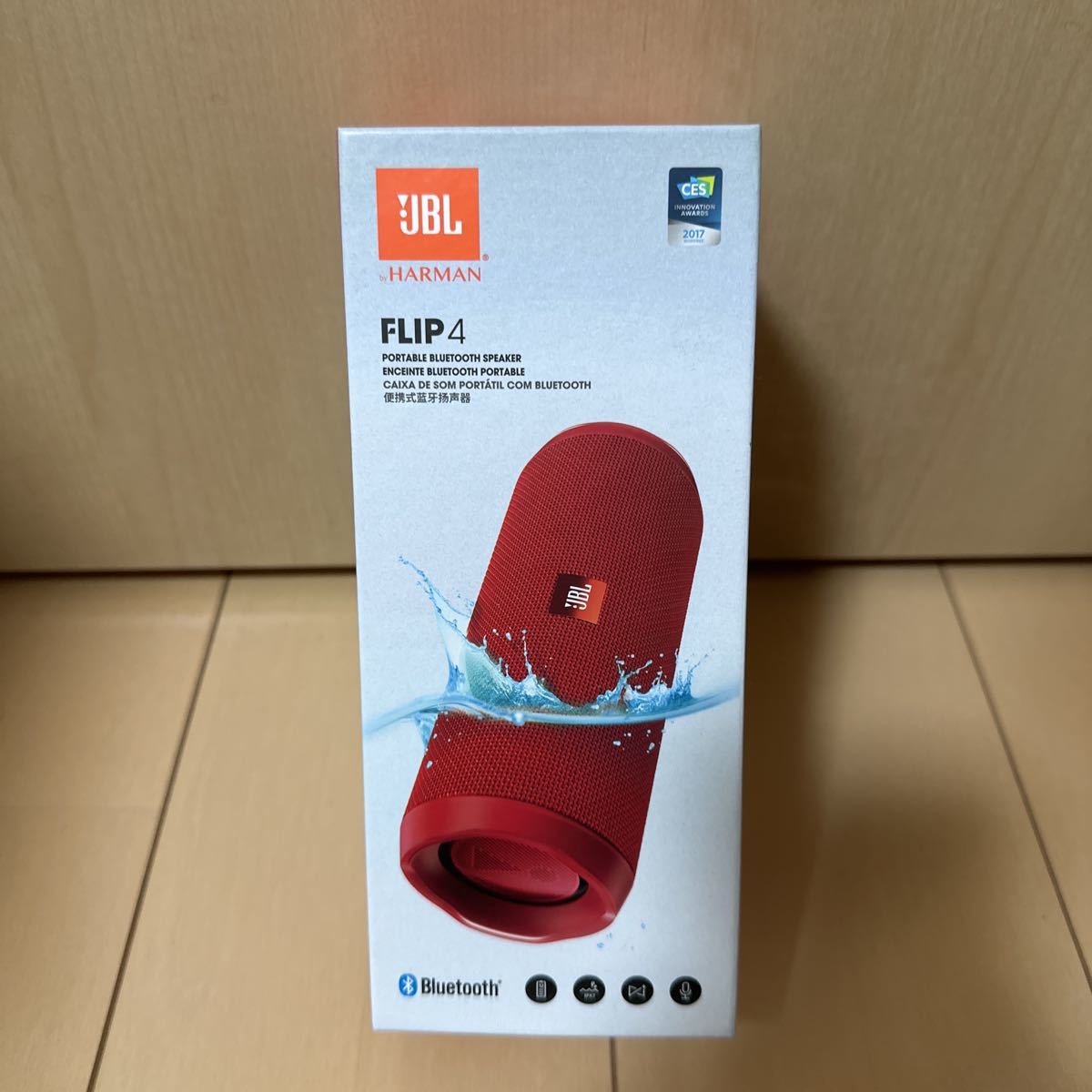 JBL FLIP4 Bluetoothスピーカー IPX7 防水 ポータブル 赤 item details