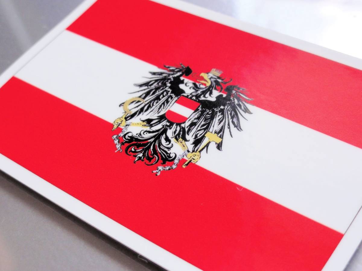 ヤフオク Ss オーストリア国旗 国章ステッカー Ssサイズ