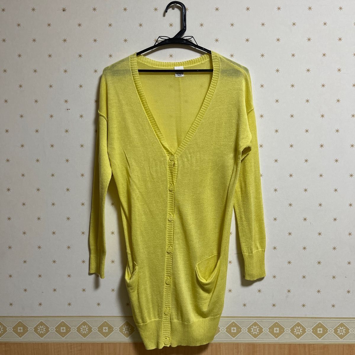 いいこ様専用 HERE'S AVENUE ロングカーディガン イエロー 黄色 コムサ
