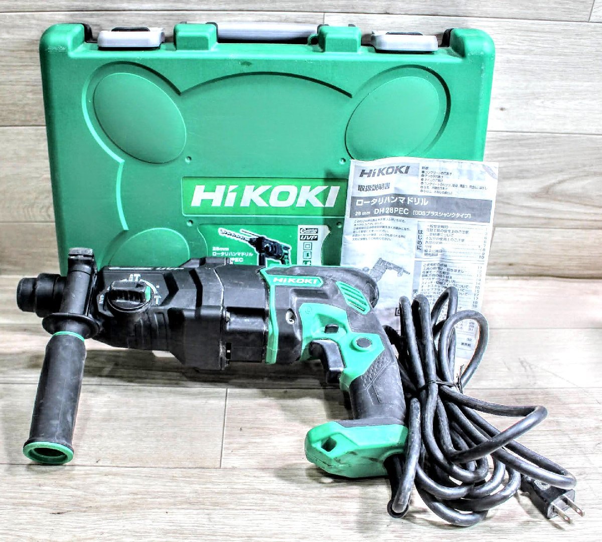 HIKOKI（ハイコーキ）ロータリーハンマドリル ACブラシレスモーター搭載 28mm DH 28PEC 付属品：ケース・説明書 X3SG31  JChere雅虎拍卖代购