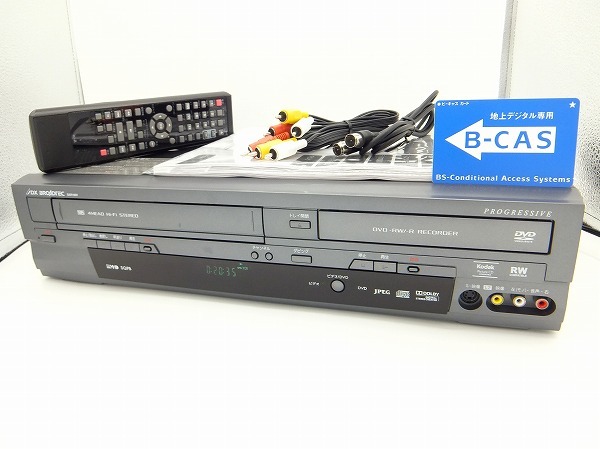 ビデオ一体型DVDレコーダーDX ANTENNA DXR160V 中古品