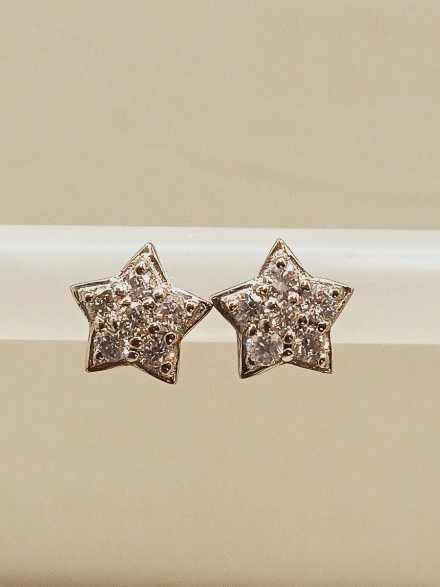 ー品販売 Pt900☆天然ダイヤ0.24ct☆ピアス5 プラチナ台