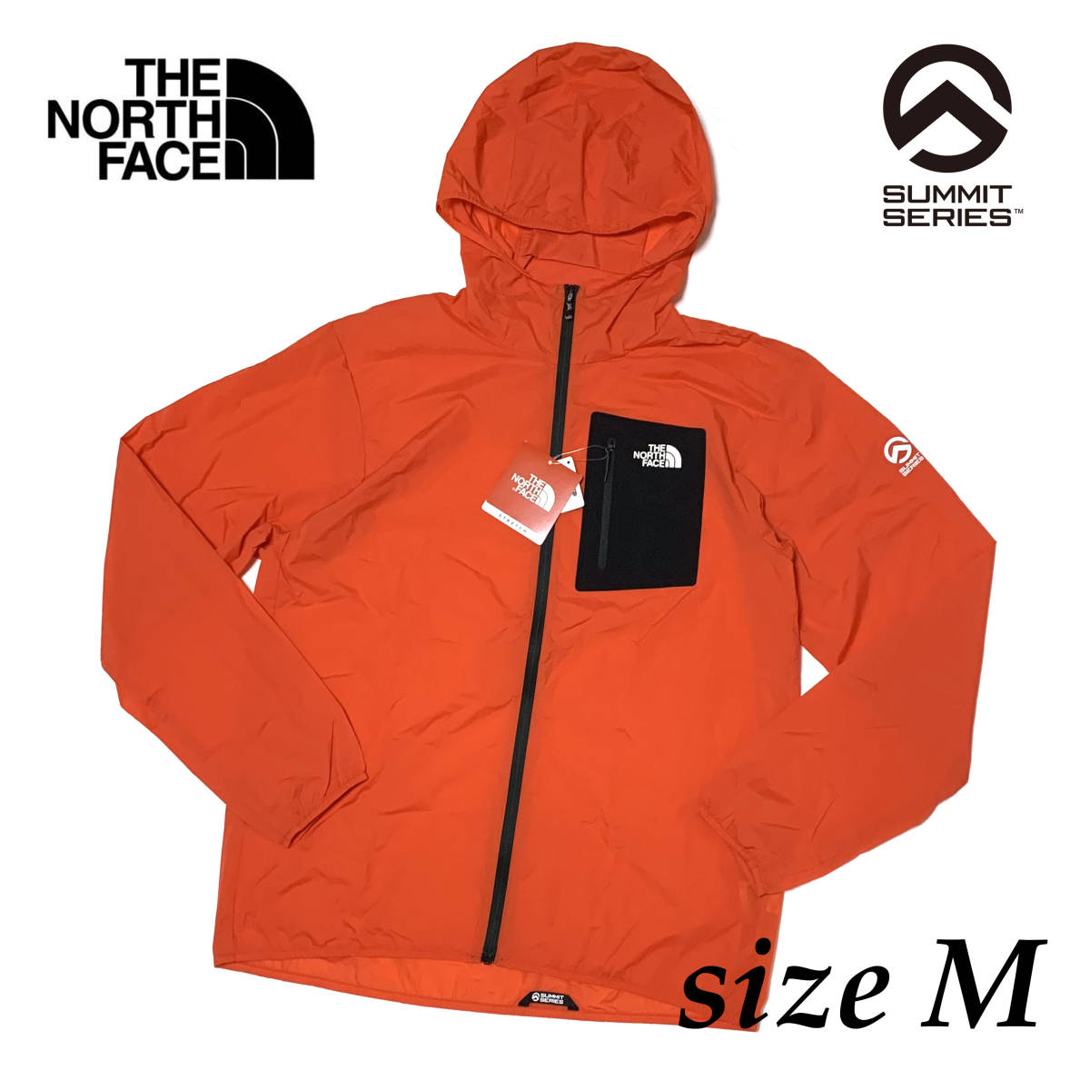 新品 Mサイズ ノースフェイス ビッグウォール ウインド ジャケット サミットシリーズ レッド ナイロン ポケッタブル NP21922 登山 キャンプ