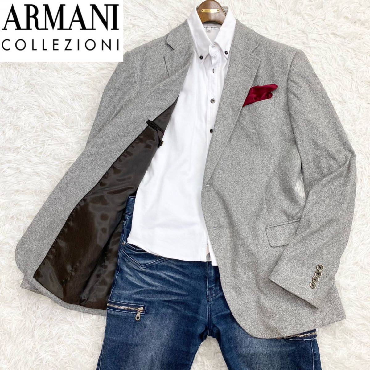 希少サイズ ARMANI COLLEZIONI リネン 100% ジャケット - 通販