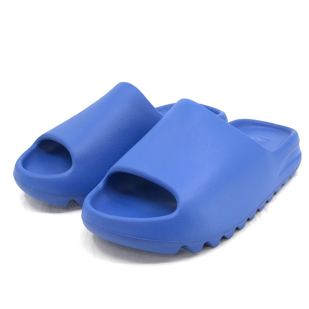 【中古】adidas YEEZY SLIDE AZURE ID4133 サイズ27.5cm ブルー アディダス[240017563440]