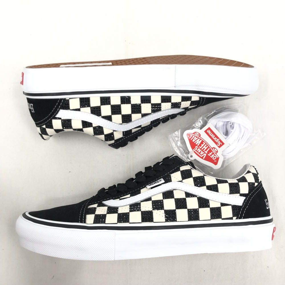 VANS × Supreme × Swarovski 22AW OLD SKOOL Black サイズ27.0cm