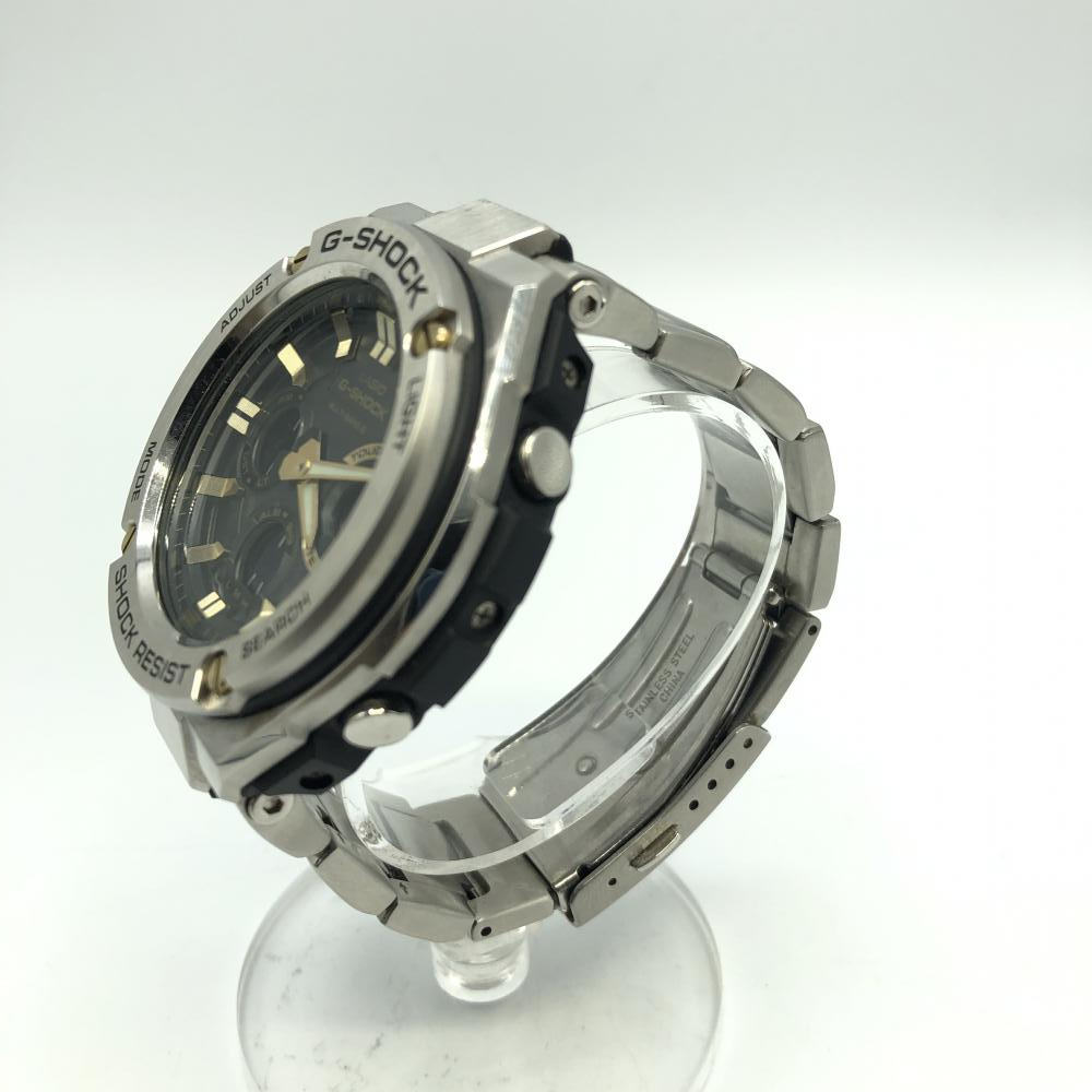 驚きの価格が実現! 【中古】G-SHOCK GST-W110D-1A9JF シルバー ジー