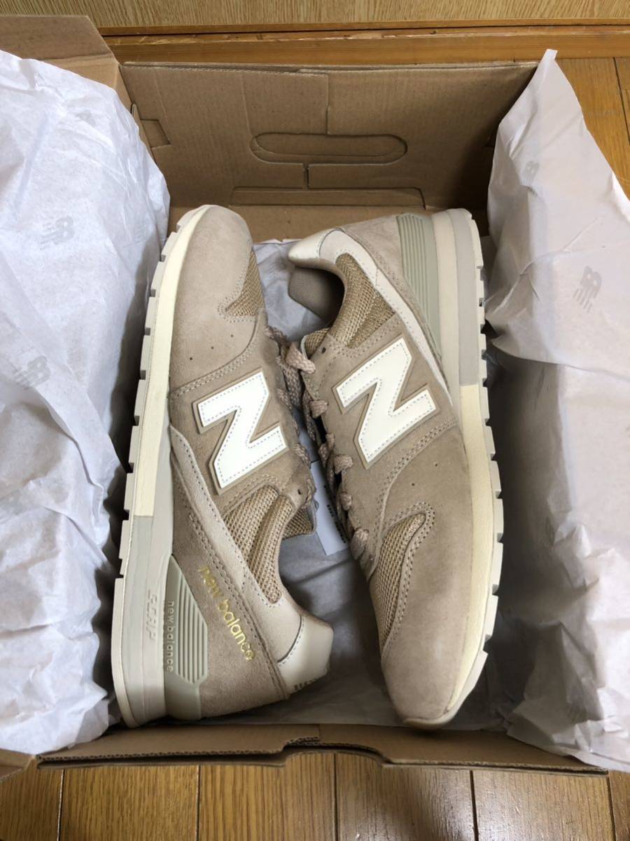 【未使用・箱アリ】ニューバランス newbalance nb cm996 メンズ スニーカー 28 28.5 ベージュ 茶色 スエード 996 cm996TF2_画像4