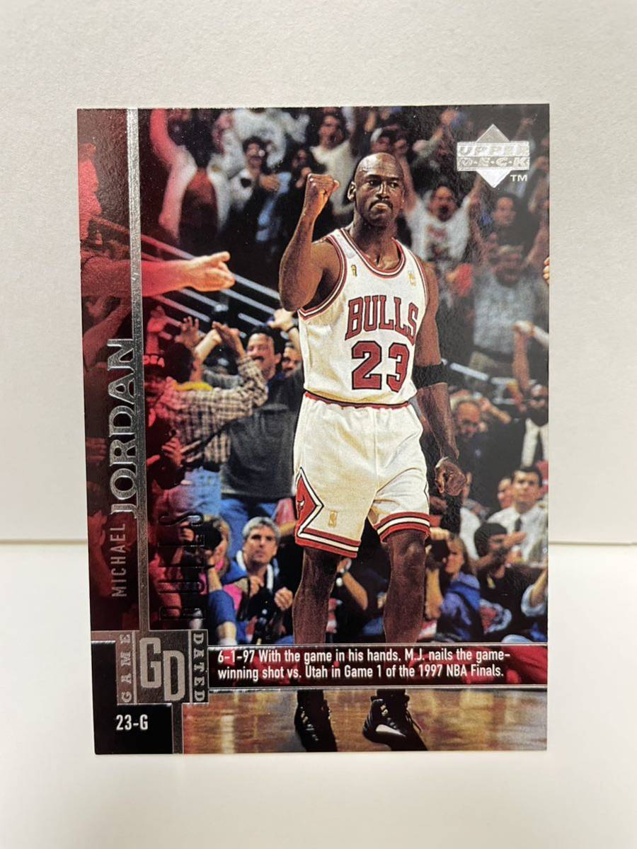 NBAカード　マイケル・ジョーダン　MICHAEL JORDAN 23-G GAME DATED UPPER DECK 1997【パラレルカード】