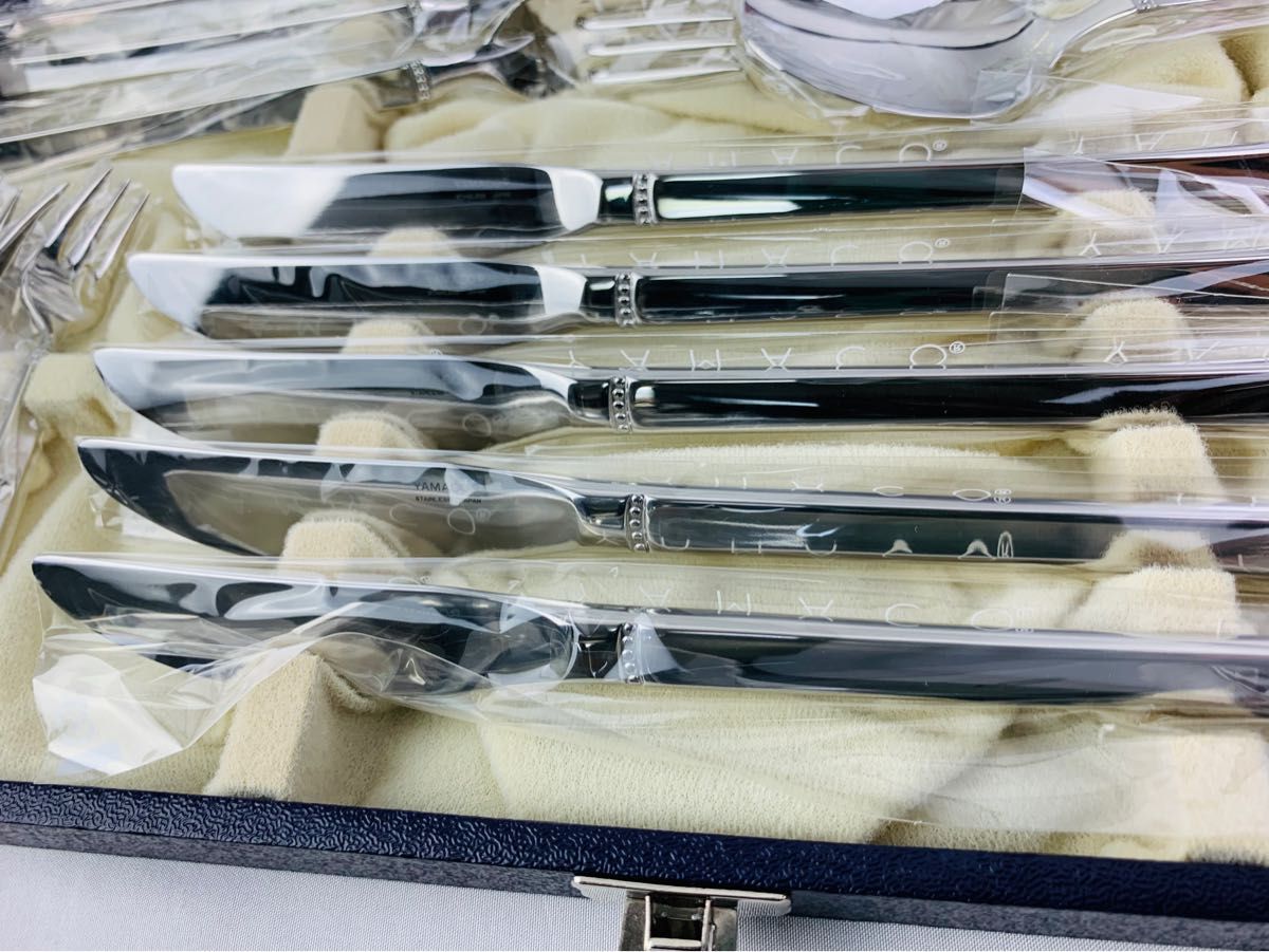 YAMACO 25pcs カトラリーセット 山崎金属工業 ナイフ フォークスプーン
