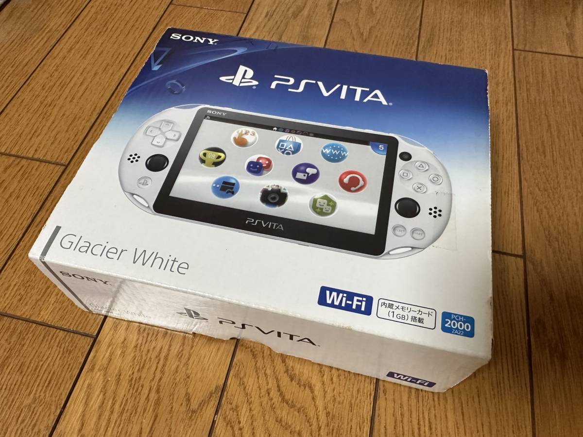 ★即決送料無料 SONY PS Vita PCH-2000 ホワイト 美品 充電スタンド 起動確認済 初期化済 メモリーカード4G ソニー  PlayStation