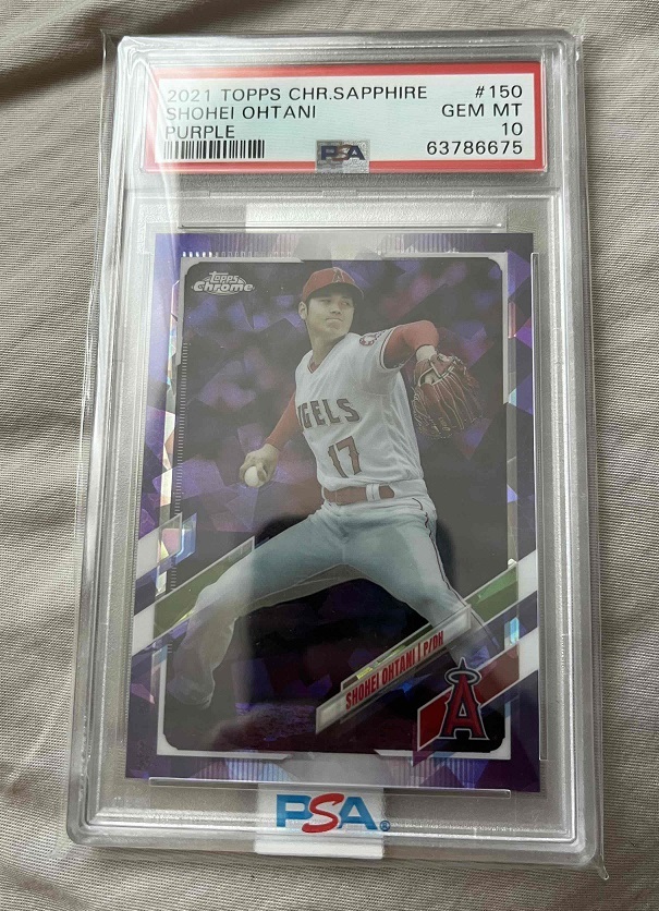 PSA10】【10枚限定】2021 Topps Chrome Sapphire 大谷翔平 #150
