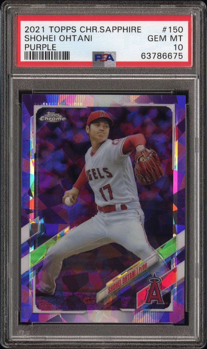 PSA10】【10枚限定】2021 Topps Chrome Sapphire 大谷翔平 #150