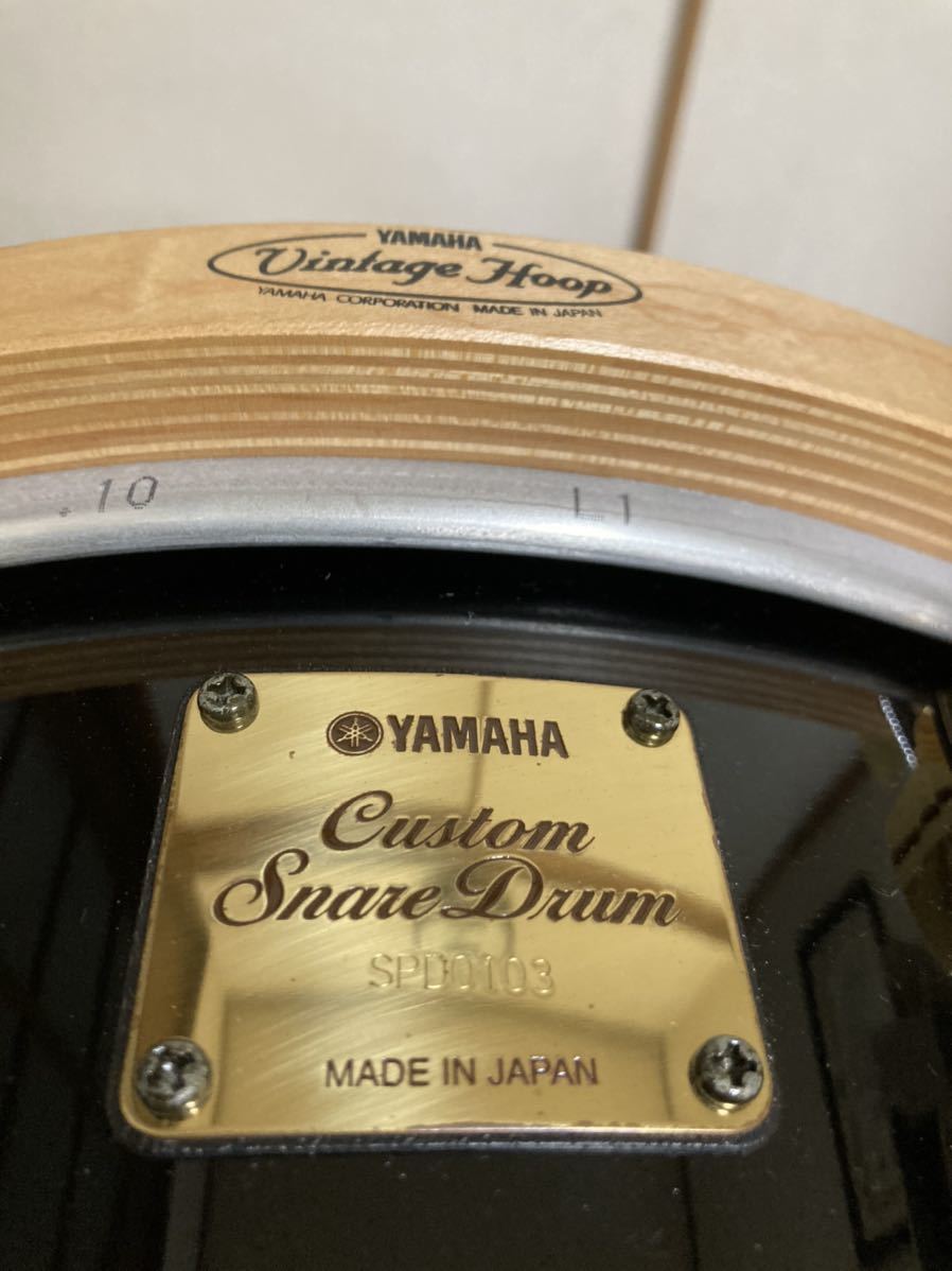 希少】YAMAHA カスタム スネアドラム vintage hoop 仕様 14×4インチ