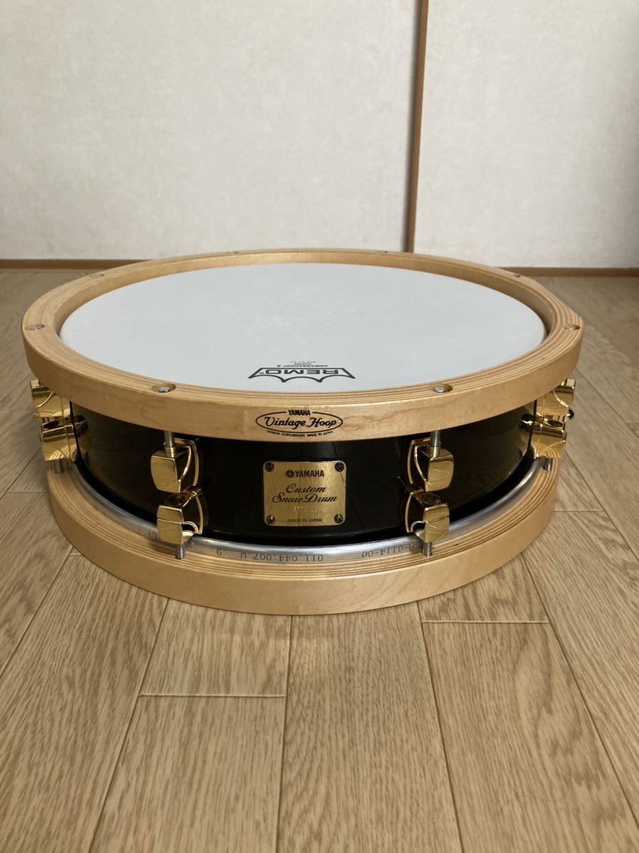 希少】YAMAHA カスタム スネアドラム vintage hoop 仕様 14×4インチ