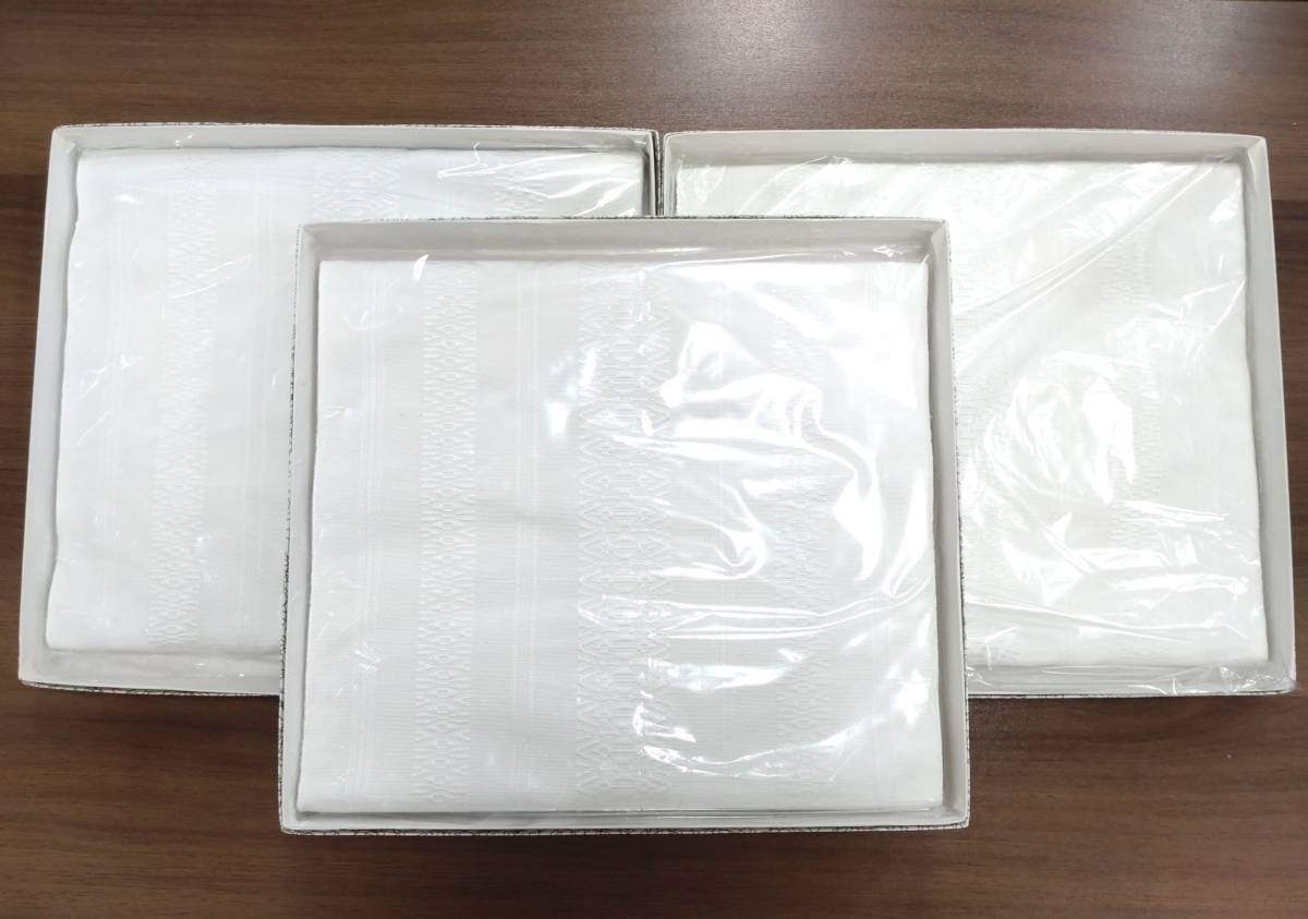 未使用保管品3枚セット八寸名古屋帯博多帯紗献上白地ホワイト夏物
