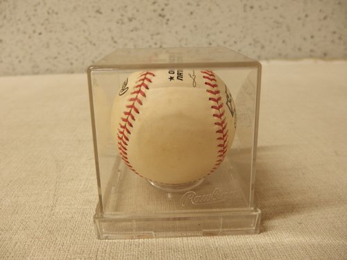 0630638s【西武ライオンズ 大友進 37 Jackie Robinson 50th ANNIVERSARY BALL サインボール】ケース入/Rawlings/ローリングス/中古品_画像9