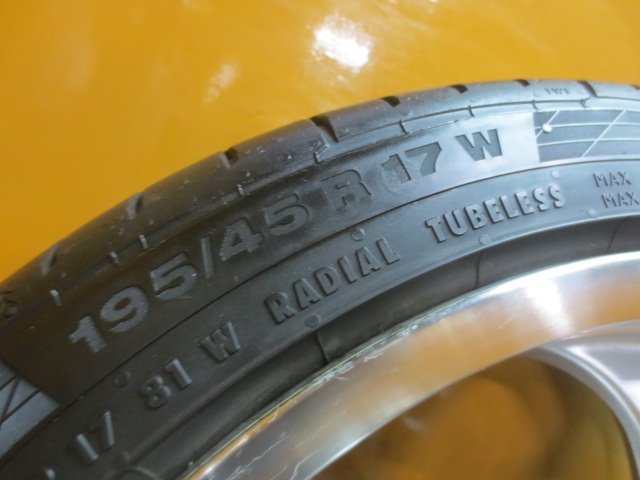 ☆スピスタ☆タイヤホイール　Weds クレンツェ ケルベロス　スイフト　フリード　195/45R17　7J　+53　114.3-5　4本　中古　R17820 18_画像6