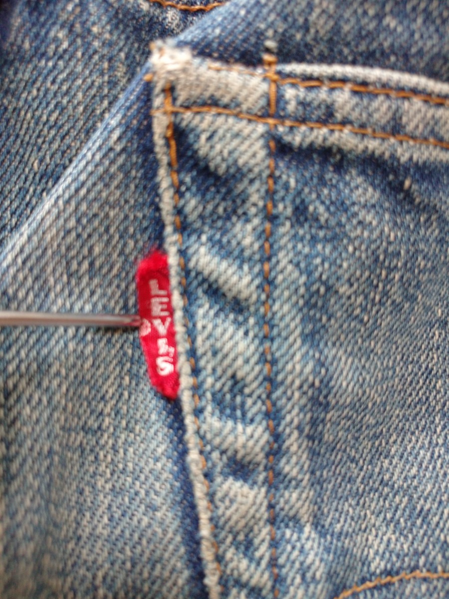 濃紺 60s LEVI'S 501 BIGE オリジナル ビンテージ 赤耳 リーバイス