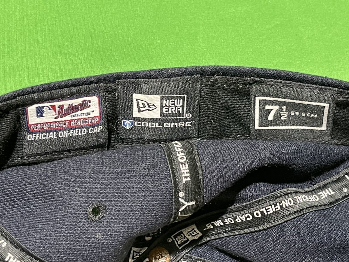 MLB　ニューヨーク・ヤンキース　支給品　キャップ　帽子　ニューエラ　USA製　ホログラムシール