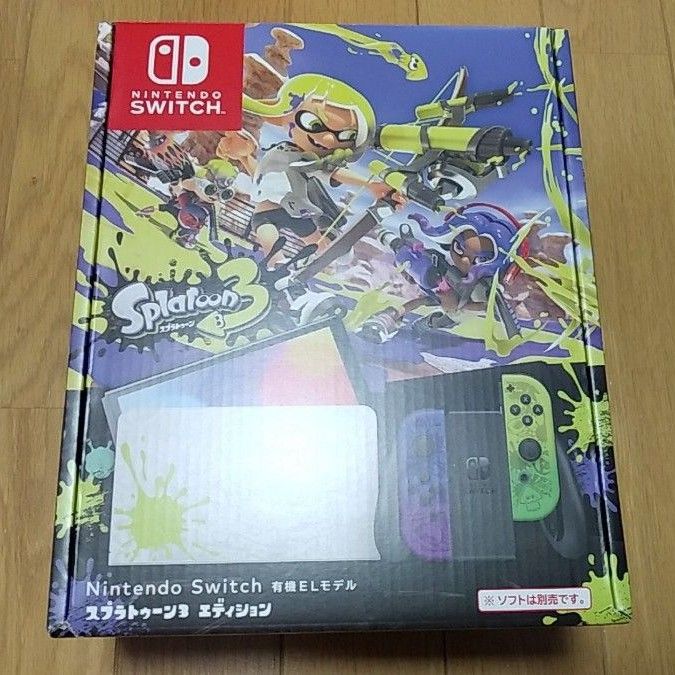 未使用】Nintendo Switch スプラトゥーン3エディション本体画面以外の