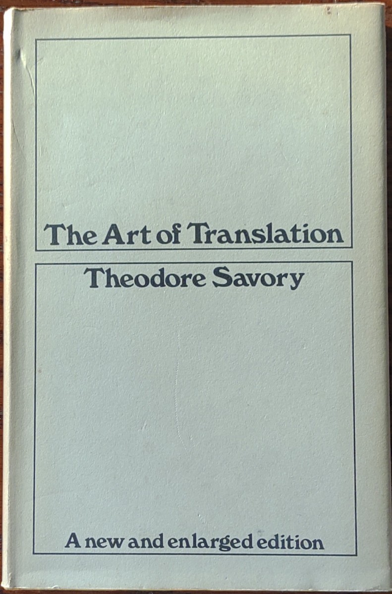 The Art of Translation, Theodore Savory, Hardcover_画像1