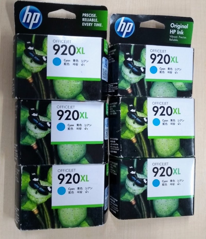 ●純正 HP Officejet PRODUCT 920XL インクカートリッジ シアン6個セット_画像1