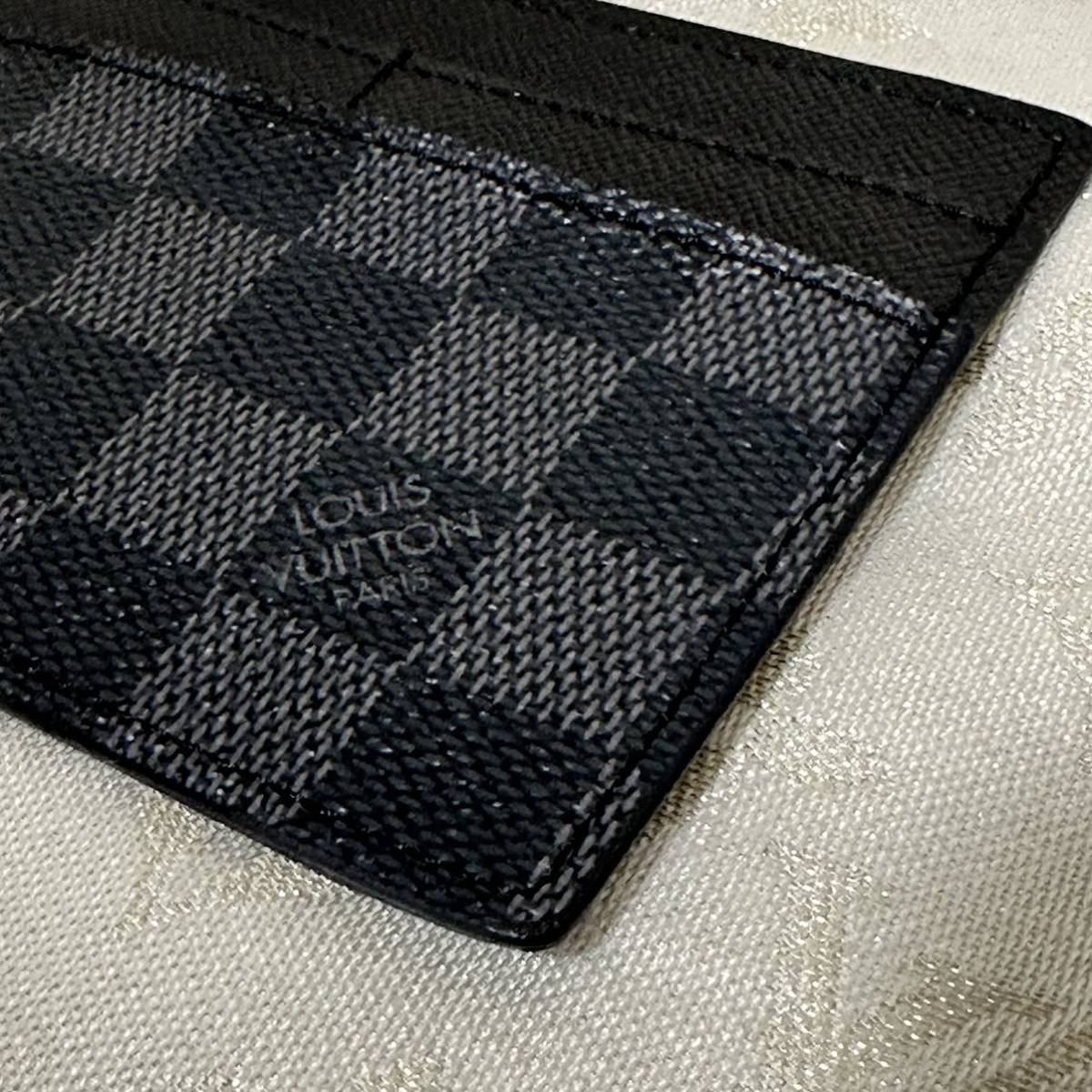 美品☆ LOUIS VUITTON ルイ・ヴィトン ダミエ グラフィット ポルトフォイユ モデュラブル N63083 カードホルダー ルイ・ヴィトン ダミエ グラフィット ポルトフォイユ コンパクト N63083