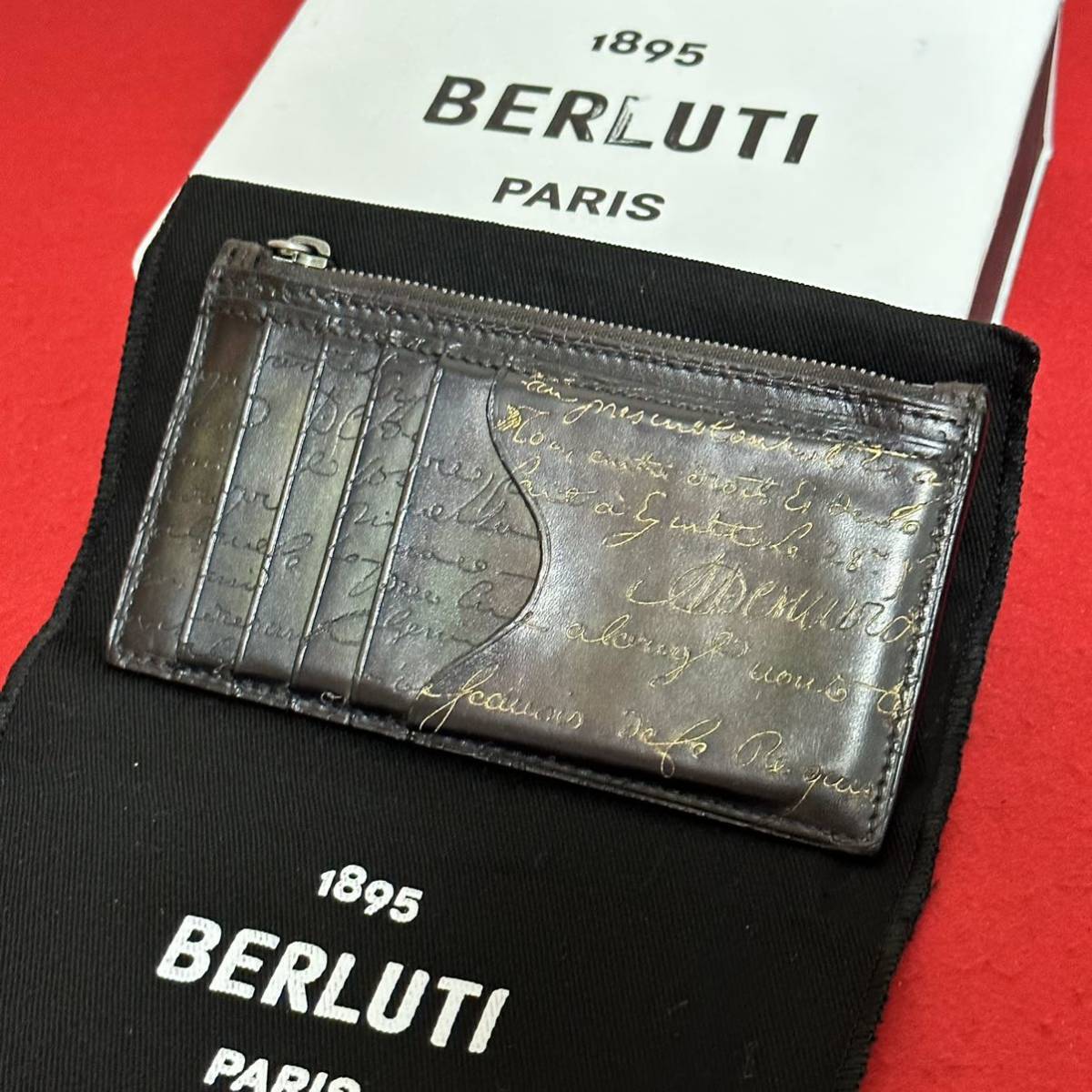 訳あり★ BERLUTI ベルルッティ コアマキシ フラグメントケース コインケース カードケース パティーヌ