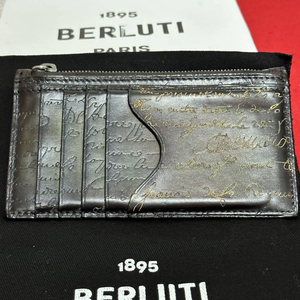 訳あり★ BERLUTI ベルルッティ コアマキシ フラグメントケース コインケース カードケース パティーヌ