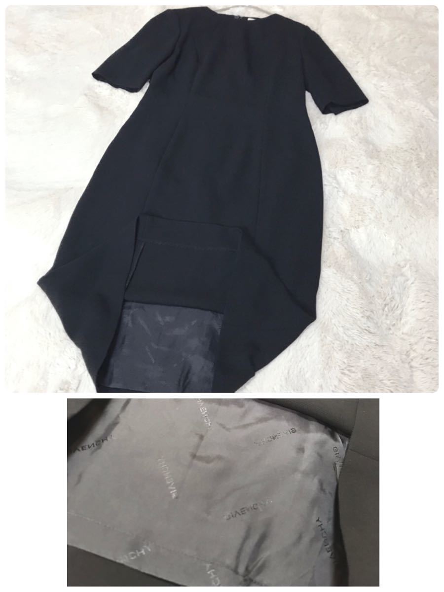 美品 GIVENCHY アンサンブル ワンピース ジャケット ブラックフォーマル ジバンシィ 冠婚葬祭 黒