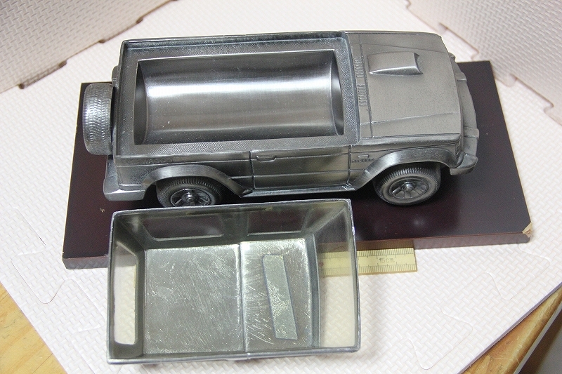  made of metal Mitsubishi Pajero ornament search PAJERO V6 WAGON first generation? ashtray case cigarette case Mitsubishi automobile minicar miniature goods SUV