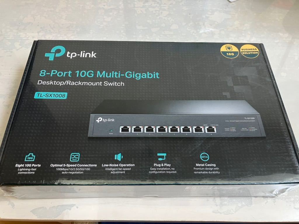 新品未開封】TP-Link 8ポート 全ポート10G対応 10G マルチギガビット