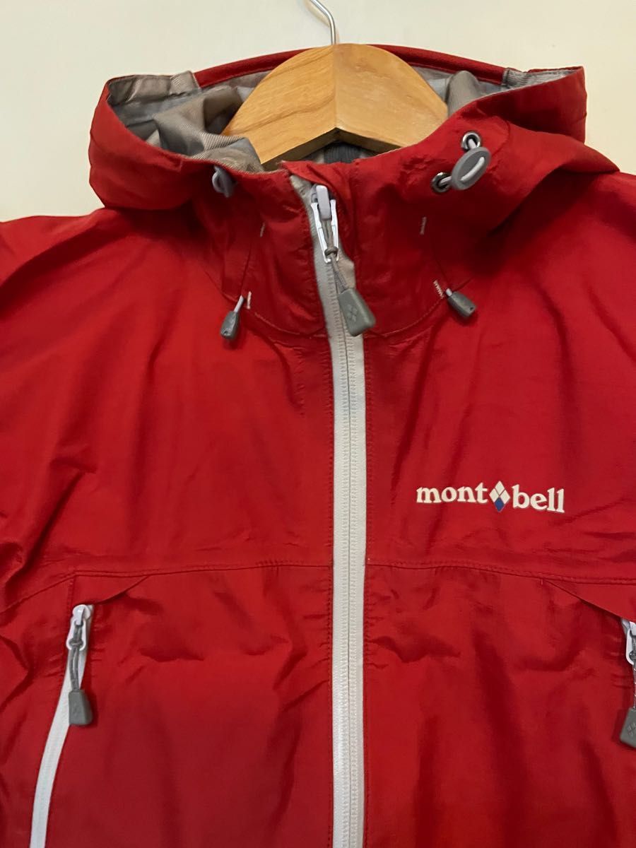 mont-bell モンベル レインウェア レッド 100 上下 - その他