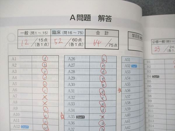 UP05-028 メディックメディア 第114回医師国家試験対策 医師国試模試 解説書 ABC/DEF 2020年合格目標 状態良い 計2冊 19S3C_画像6