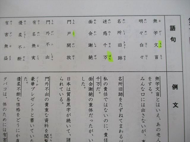 UQ25-123 日能研関西 5年 実戦語句 国語 テキストセット 2021 前期/後期 計2冊 10m2D_画像4