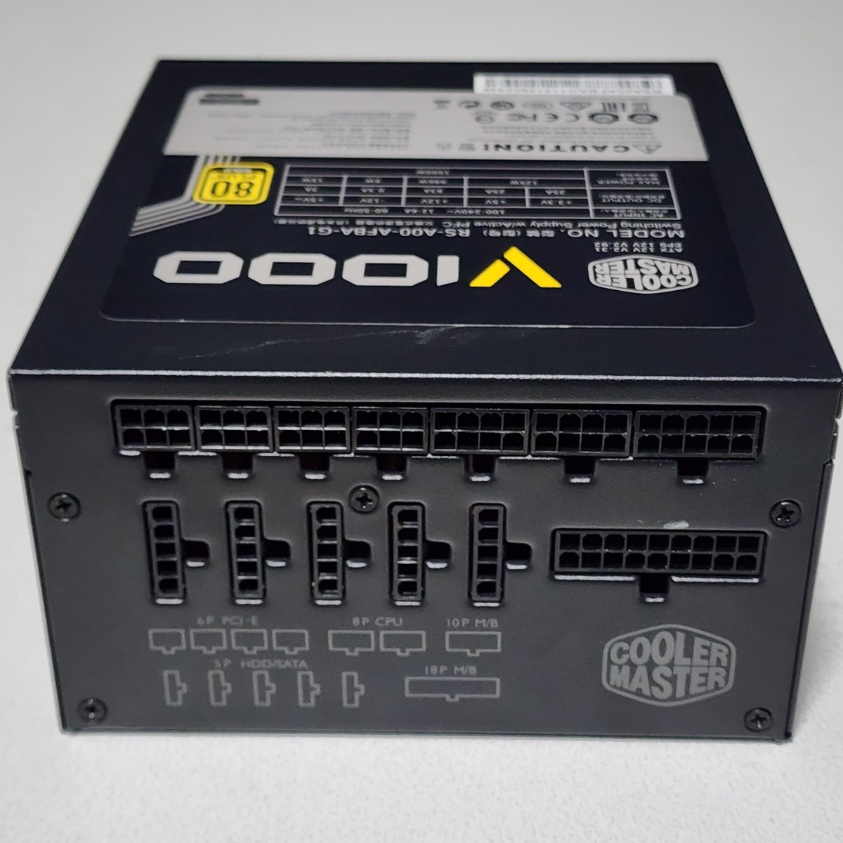 CoolerMaster V1000(RS-A00-AFBA-G1) 1000W 80PLUS GOLD認証 ATX CoolerMaster V1000(RS-A00-AFBA-G1) 1000W 80PLUS GOLD認証 ATX