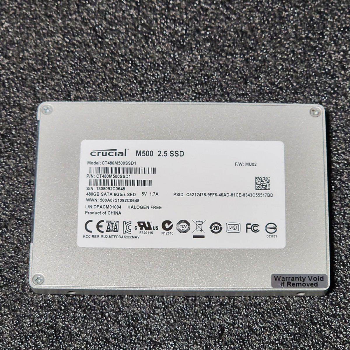 CRUCIAL M500(CT480M500SSD1) 480GB SATA SSD 正常品 2.5インチ内蔵SSD フォーマット済み PCパーツ  動作確認済み 500GB 512GB JChere雅虎拍卖代购