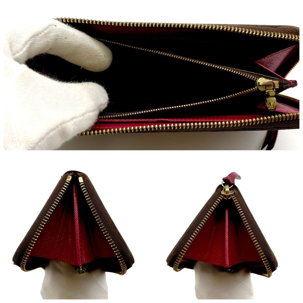 極美品☆綺麗】ルイヴィトン ポルトフォイユ クレマンス フューシャ