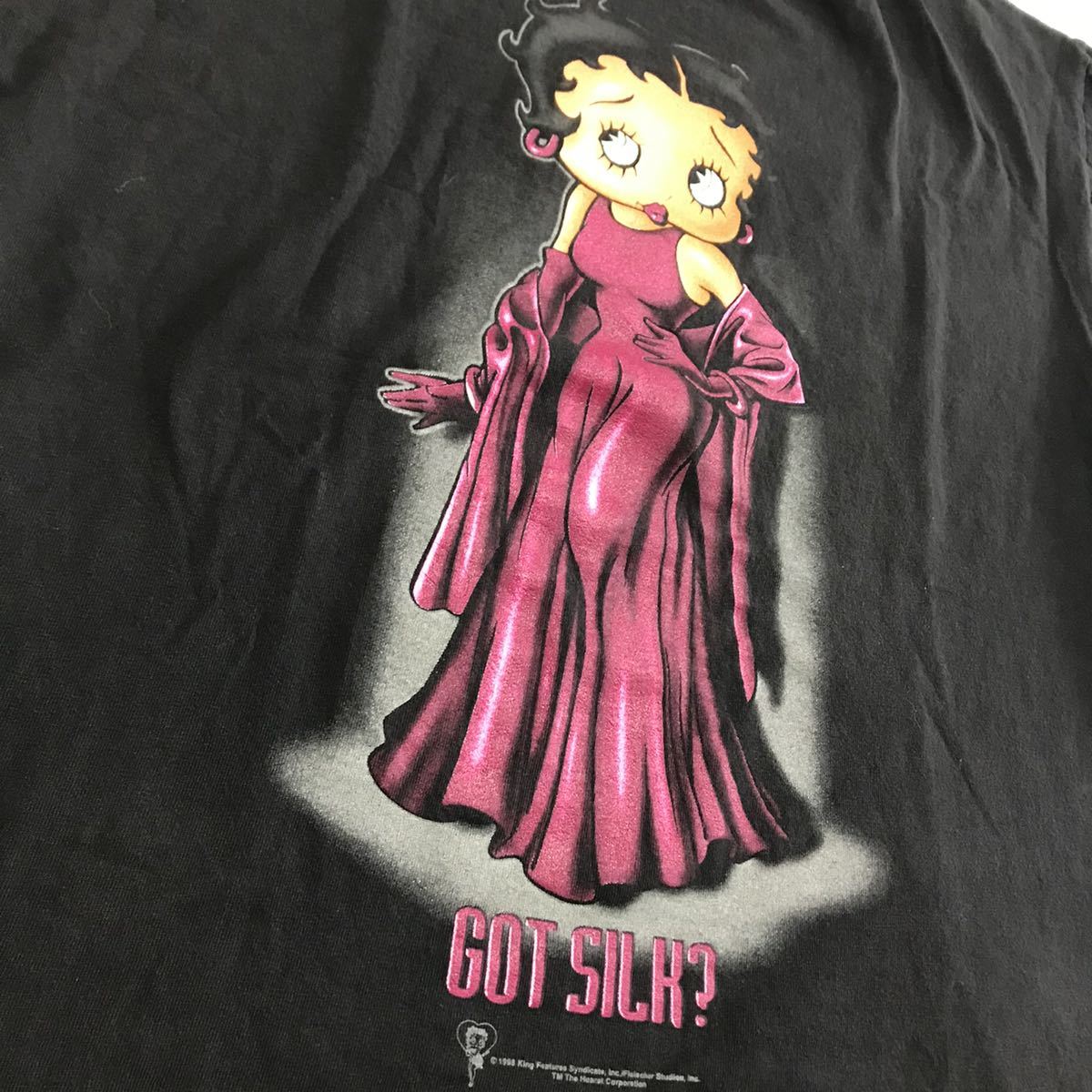 1円スタート】 90s ヴィンテージ Tシャツ Betty Boop GOT SILK? ベティ