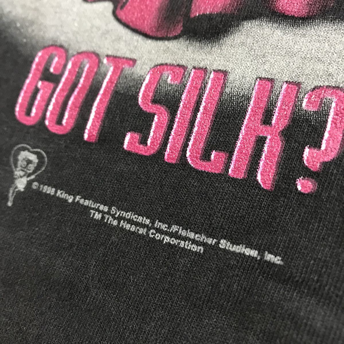 1円スタート】 90s ヴィンテージ Tシャツ Betty Boop GOT SILK? ベティ