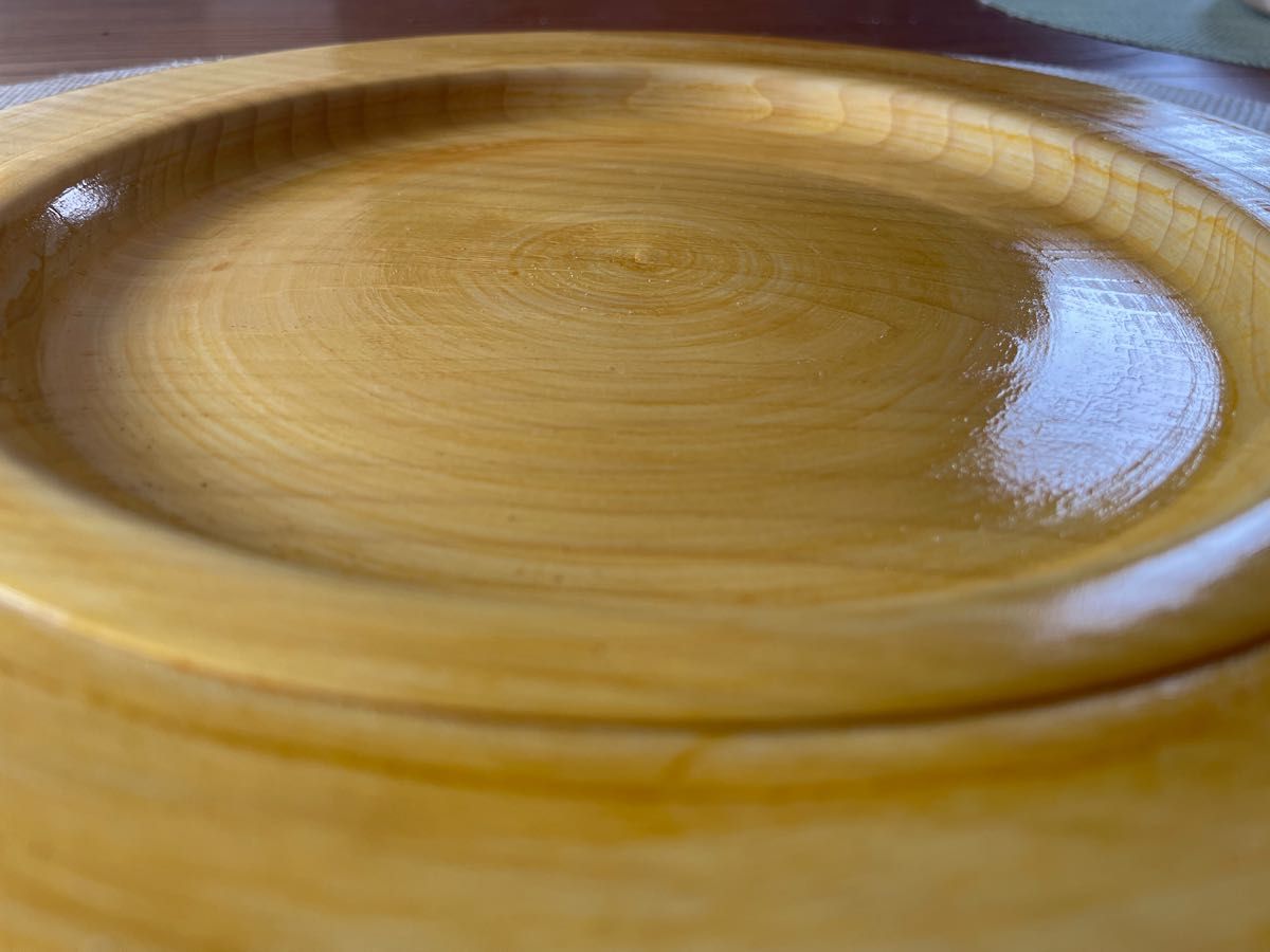 木製皿 木製食器 ハンドメイド食器 かやの木製