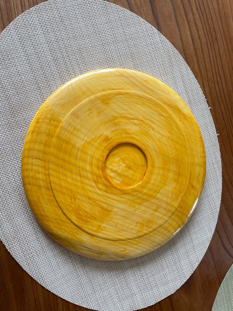 木製皿 木製食器 ハンドメイド食器 かやの木製