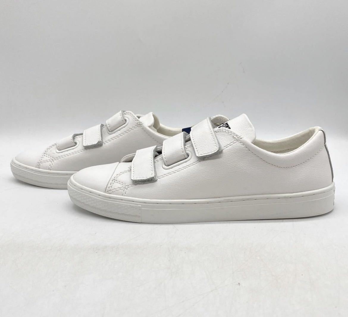 [25cm] new goods CONVERSE ALL STAR COUPE V-3 OX leather White Converse all Star kp white box none velcro made in China 2249