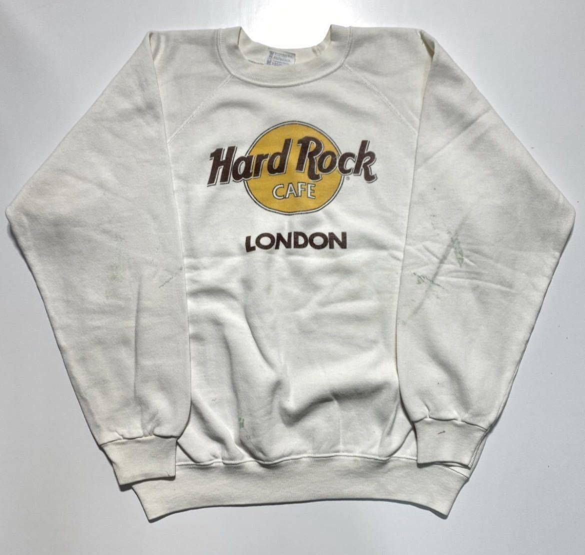 完璧 CAFE Rock Hard Hanes 【L】80s LONDON R275 USA製 スウェット プリント ロンドン ハードロックカフェ ヘインズ 80年代 Sweat Print Lサイズ 完璧 CAFE Rock Hard Hanes 【L】80s LONDON R275 USA製 スウェット プリント ロンドン ハードロックカフェ ヘインズ 80年代 Sweat Print Lサイズ