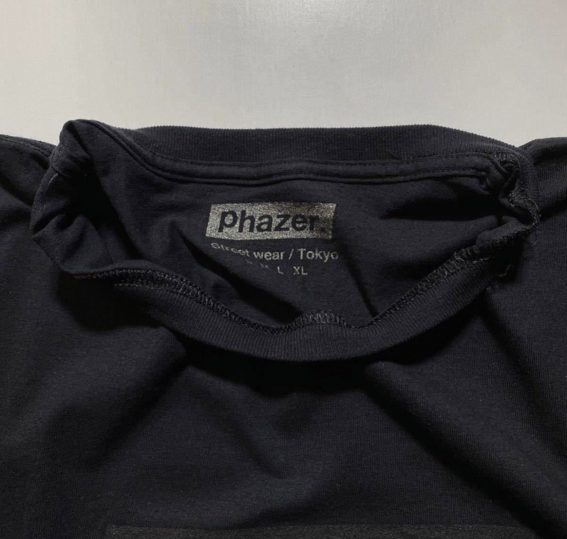 【XL】新品 Phazer Tokyo Box Logo Tee Black フェイザー トウキョウ 東京 ボックス ロゴ 半袖Tシャツ Tシャツ ブラック R1716の画像4