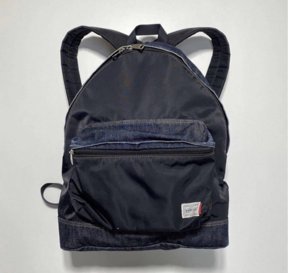 yoshida&company porter Denim Nilon Bag 吉田カバン ポーター デニム ナイロン バッグ リュックサック 日本製 Y1150の画像1