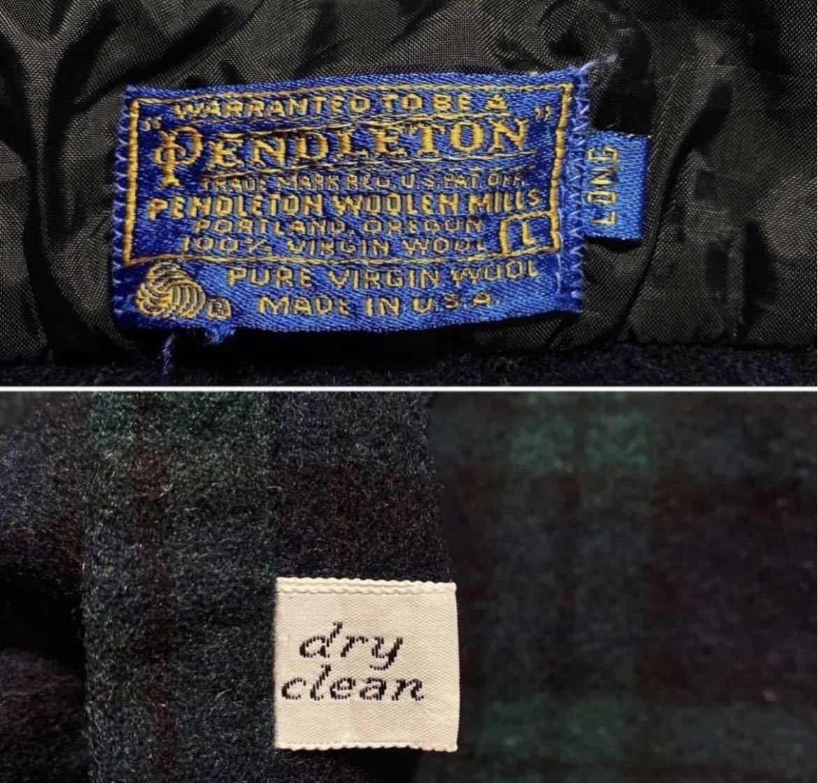 【L】70s Vintage PENDLETON Wool Shirt Made In USA 70年代 ヴィンテージ ペンドルトン ウール シャツ USA製 Y546_画像7