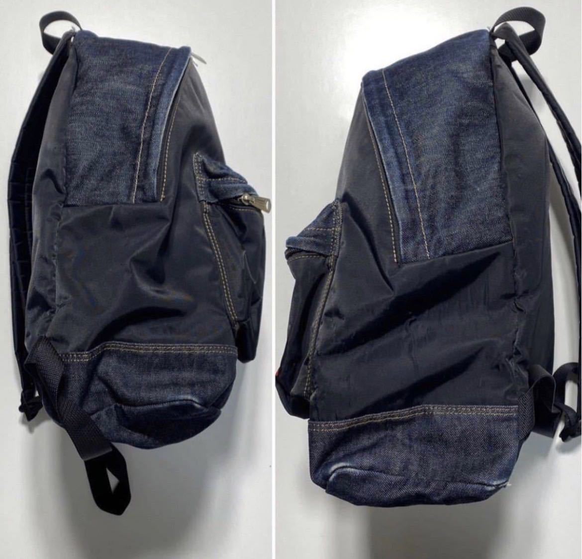 yoshida&company porter Denim Nilon Bag 吉田カバン ポーター デニム ナイロン バッグ リュックサック 日本製 Y1150の画像4