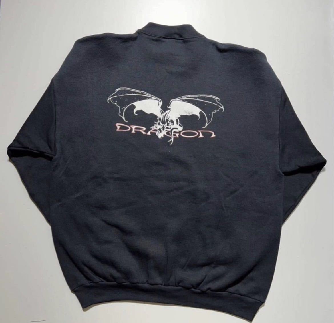 【XL】90s DeadStock TULTEX DRAGON SWEAT NAVY 90年代 デッドストック タルテックス ドラゴン スウェット ネイビー N29_画像2